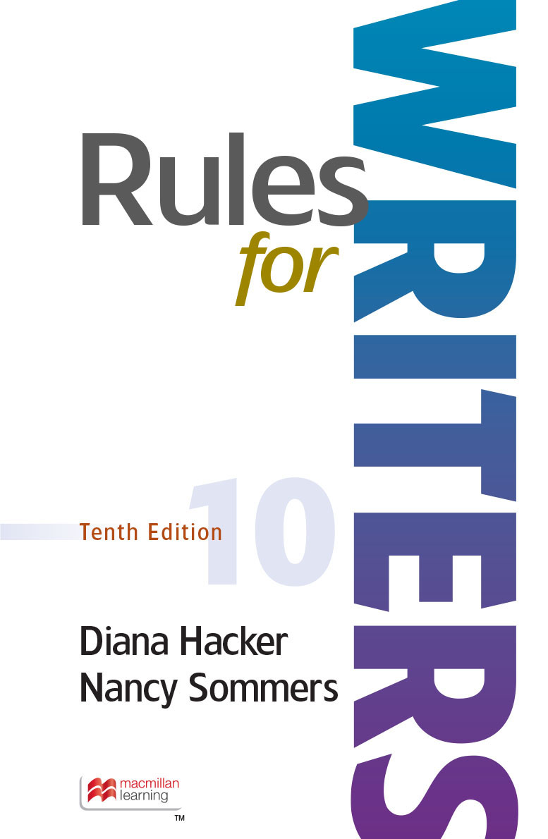 Rules for Writers, Tenth Edition ebook cover