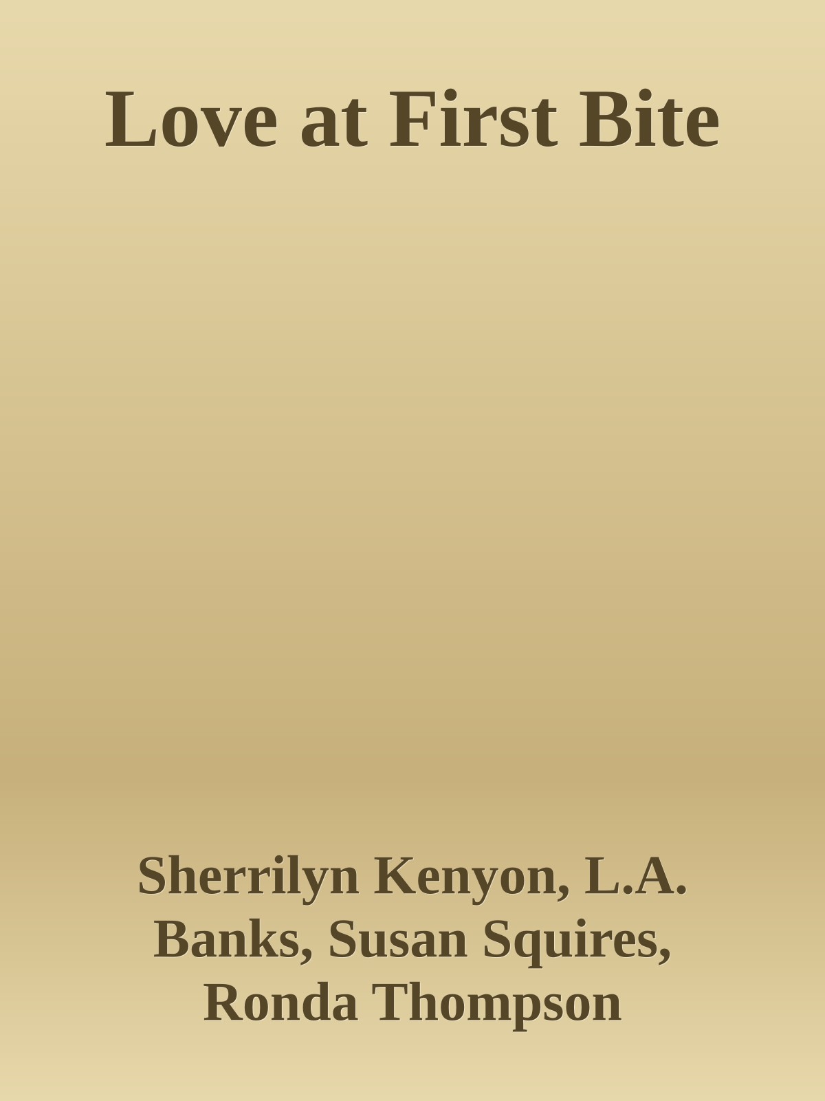 Love at First Bite ebook cover