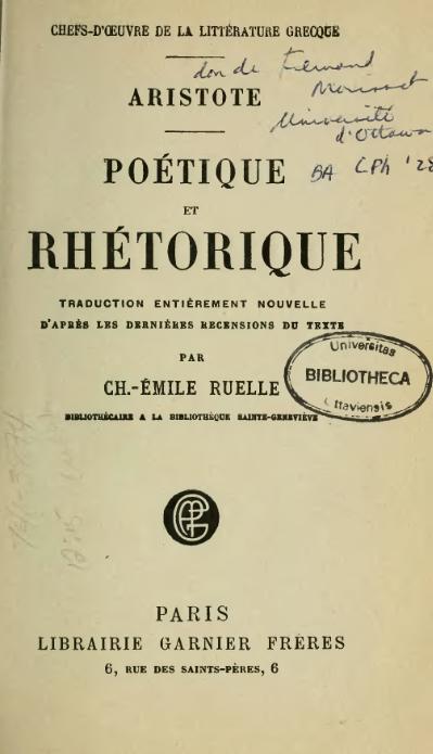 Po&Atilde;&copy;tique et Rh&Atilde;&copy;torique ebook cover