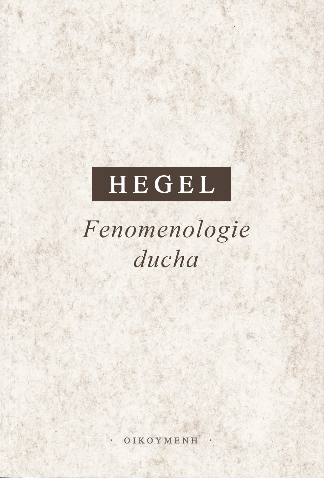 Fenomenologie ducha ebook cover
