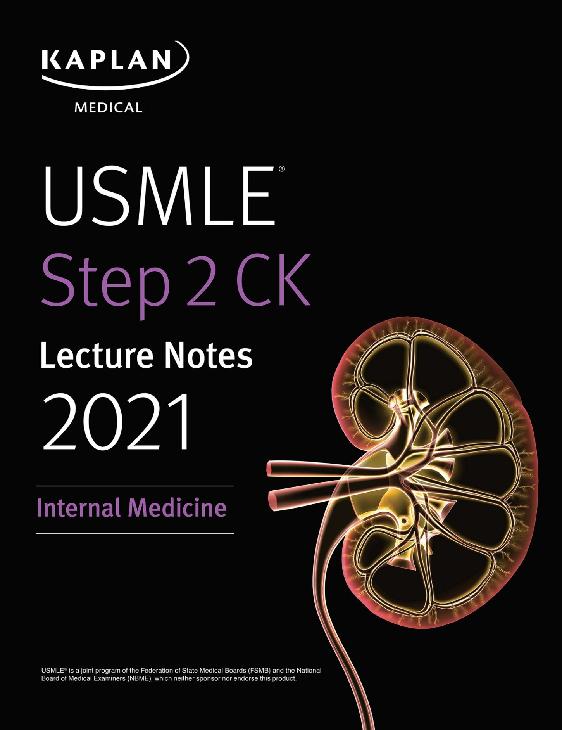 USMLE Step 2 CK Lecture Notes 2021 ebook cover