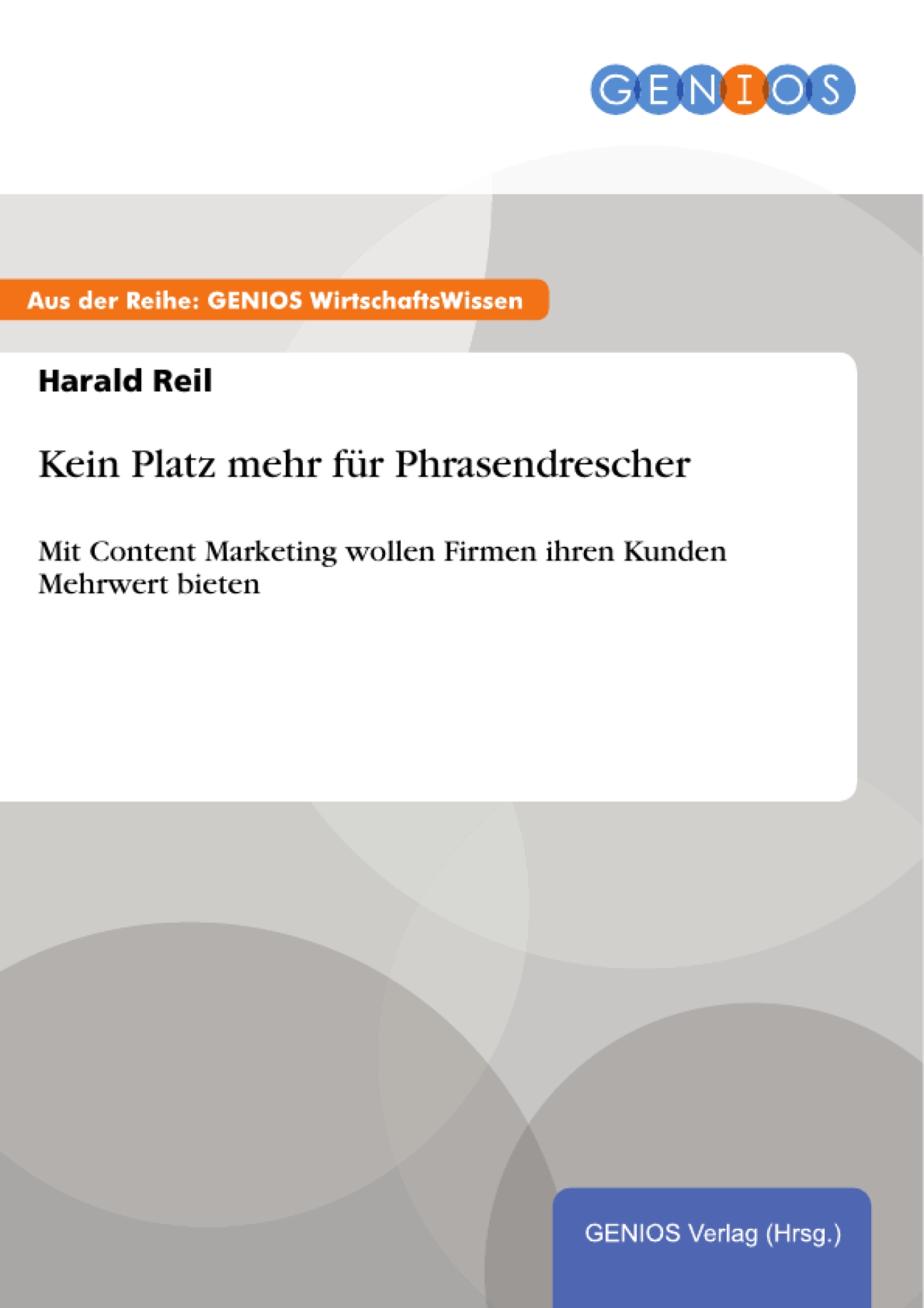 Kein Platz mehr f&Atilde;&frac14;r Phrasendrescher ebook cover