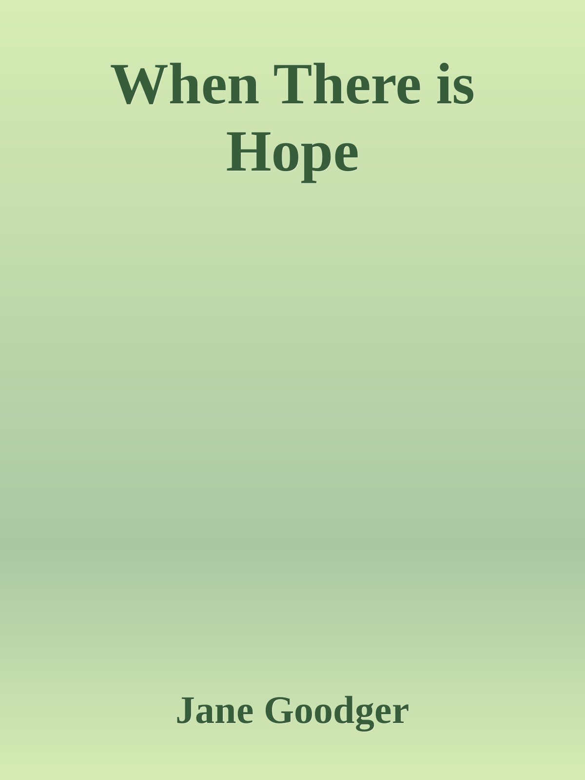 When There is Hope ebook cover
