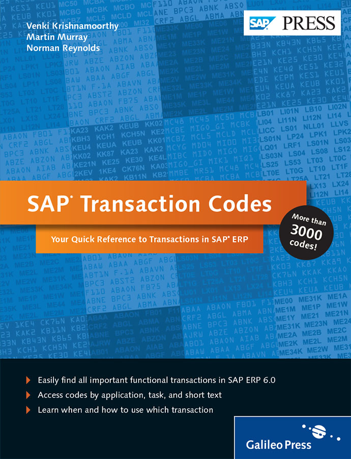 SAP Transaction Codes ebook cover