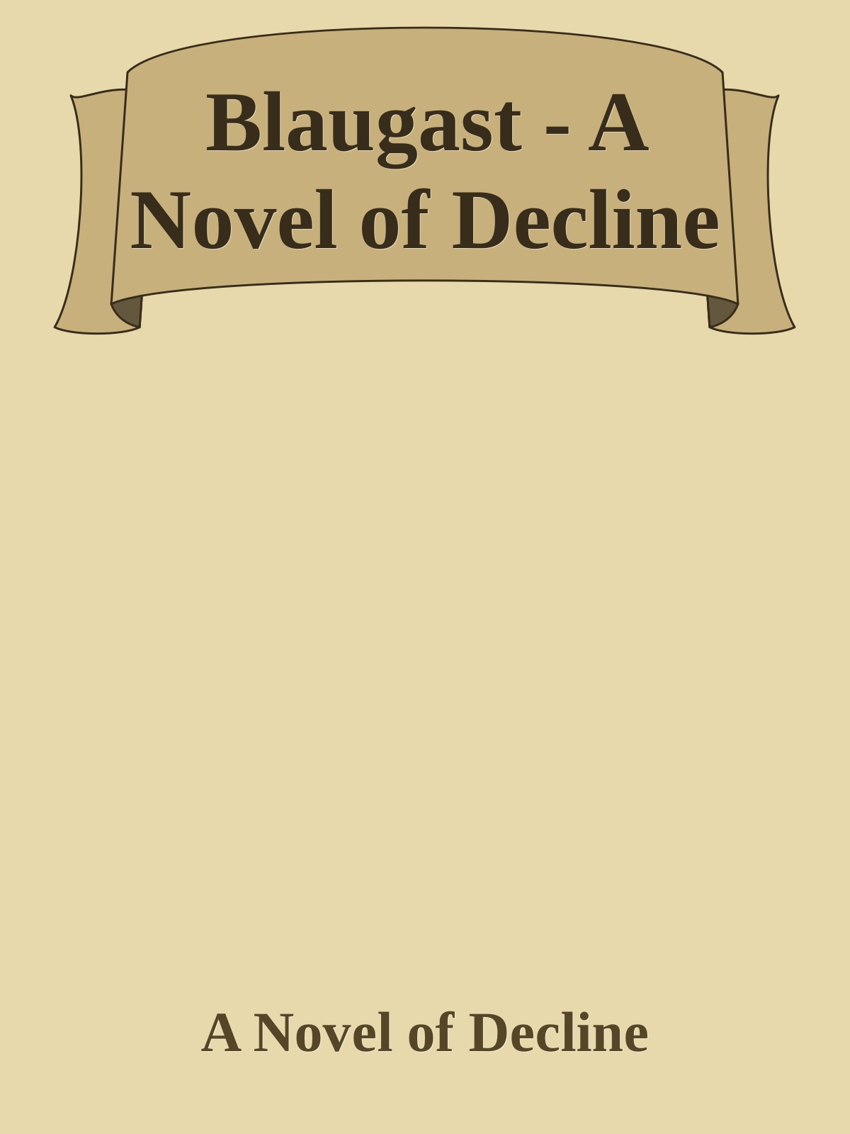 Blaugast - A Novel of Decline ebook cover