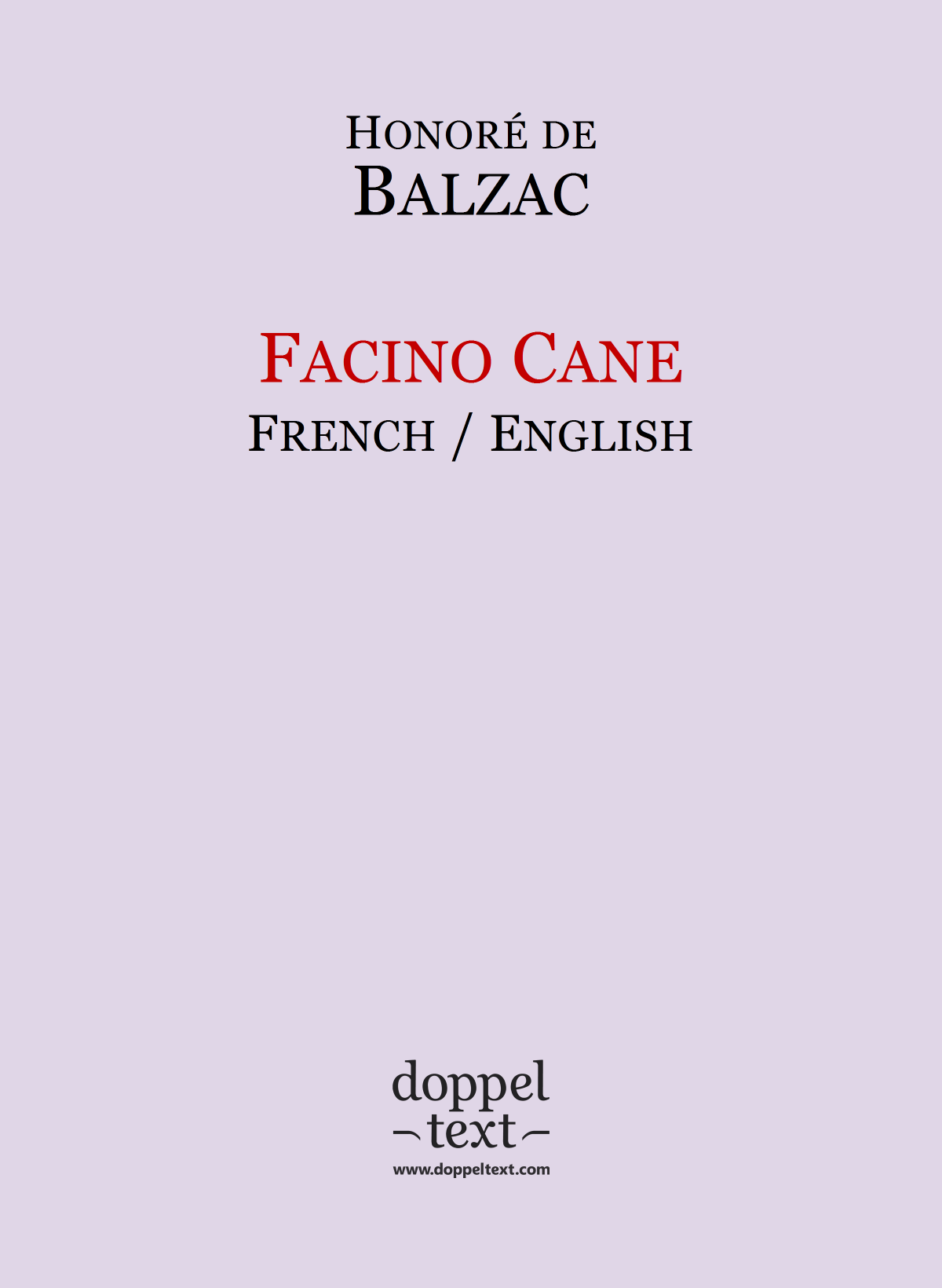 Facino Cane ebook cover