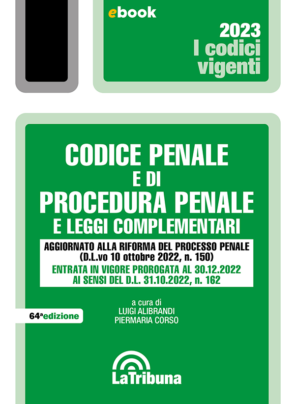 Codice penale e di procedura penale e leggi complementari ebook cover