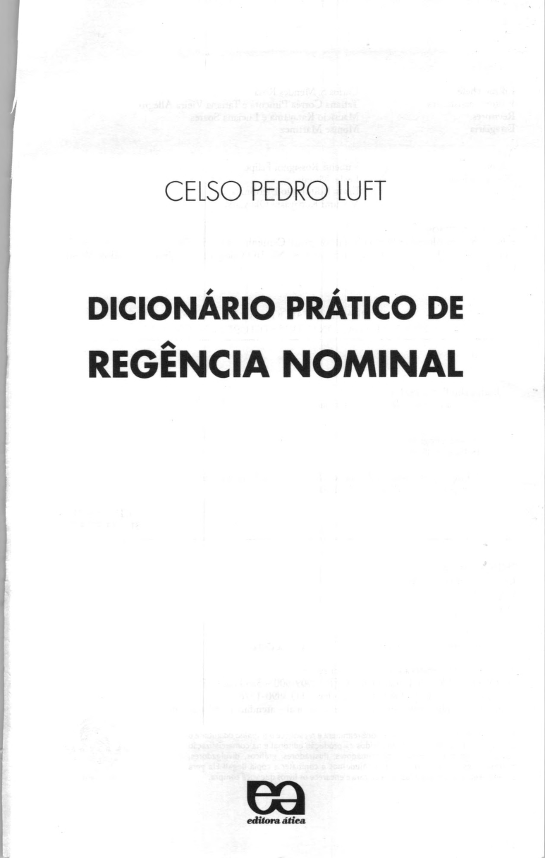 (2010) Luft Dicion&Atilde;&iexcl;rio Pr&Atilde;&iexcl;tico De Reg&Atilde;&ordf;ncia Nominal ebook cover