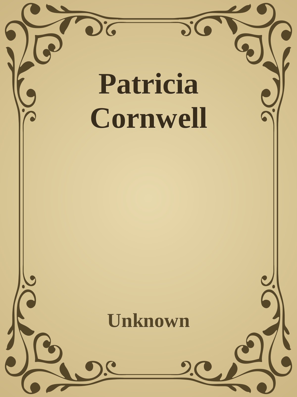 Patricia Cornwell ebook cover