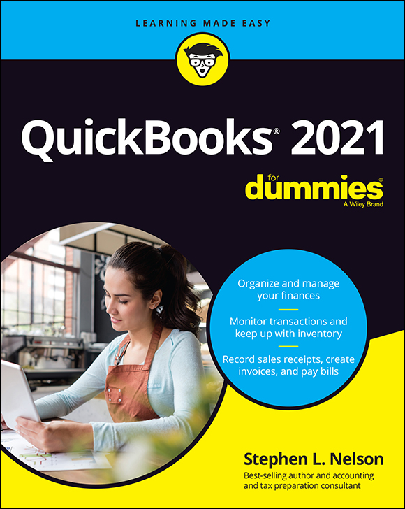 QuickBooks 2021 For Dummies ebook cover
