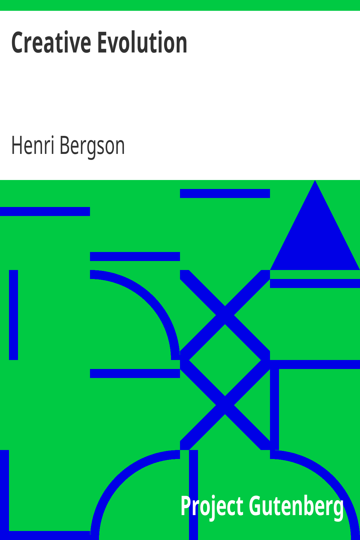 Creative Evolution ebook cover