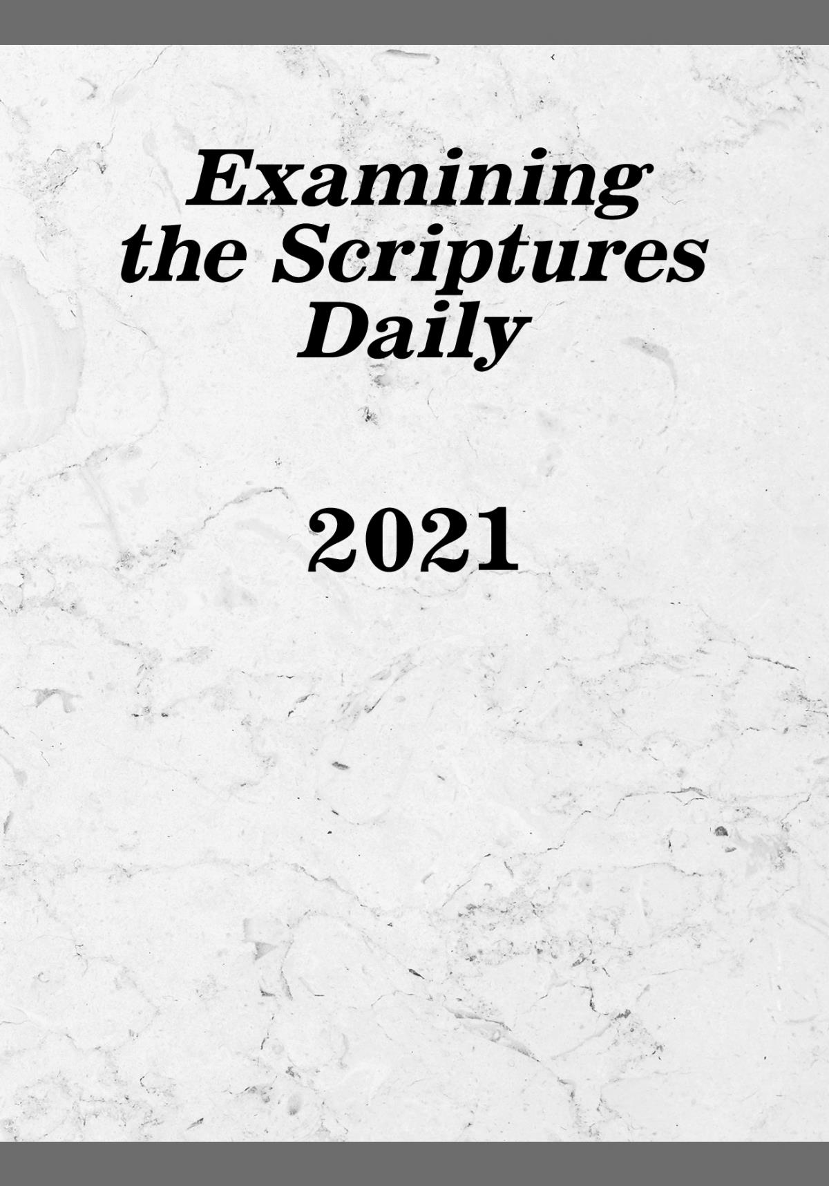 Examining the Scriptures&acirc;&euro;&rdquo;2021 (es21-E) ebook cover