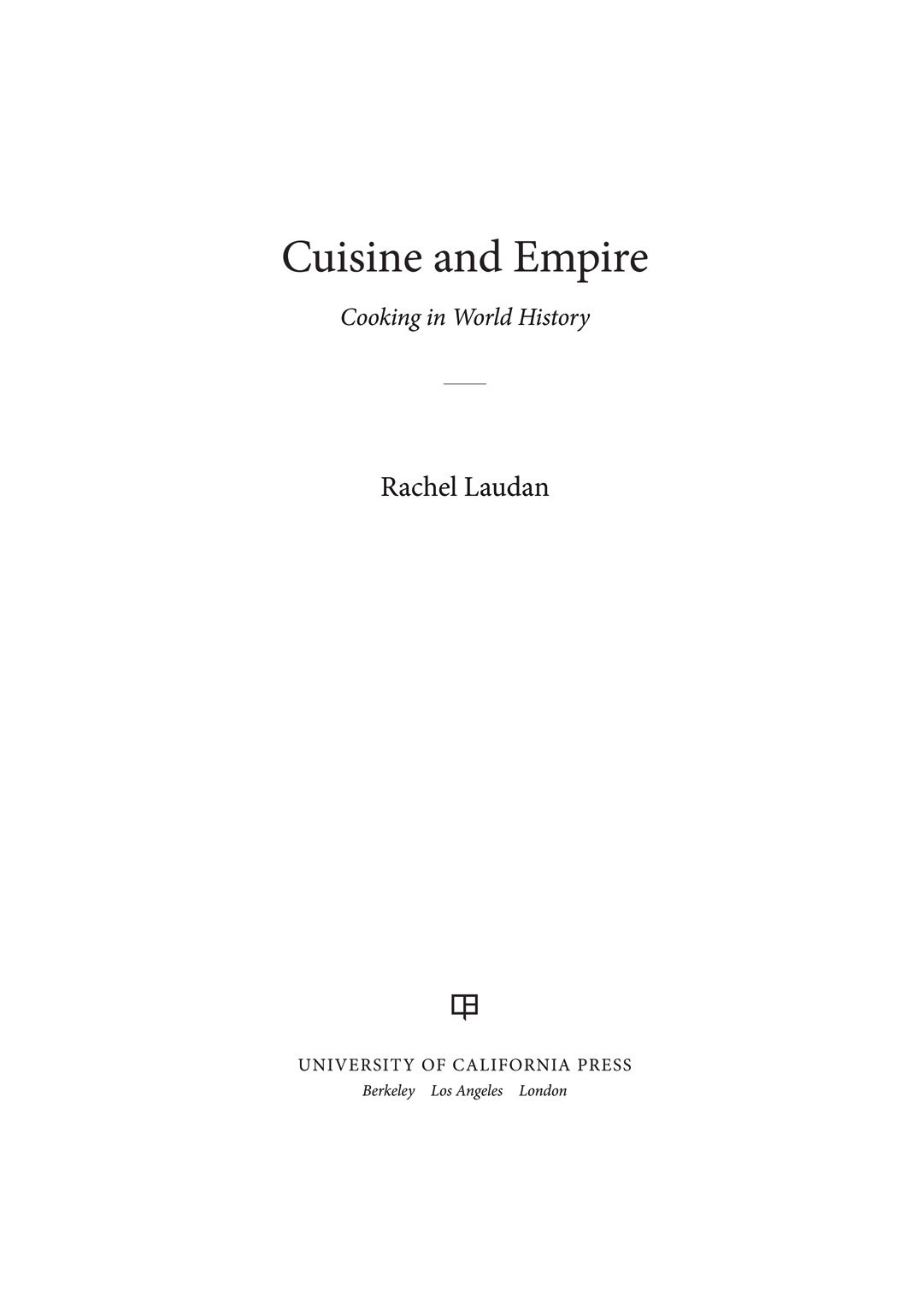 Cuisine and Empire ebook cover