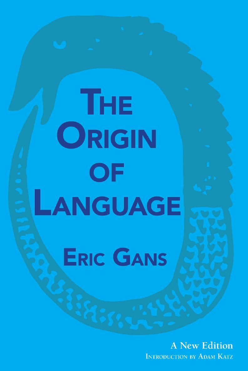 The Origin of Language ebook cover