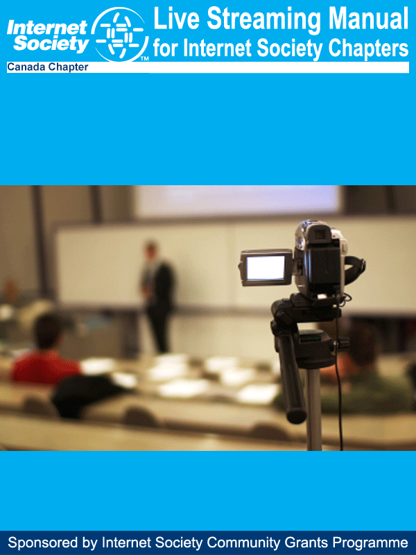 Live Streaming Manual for Internet Society Chapters ebook cover