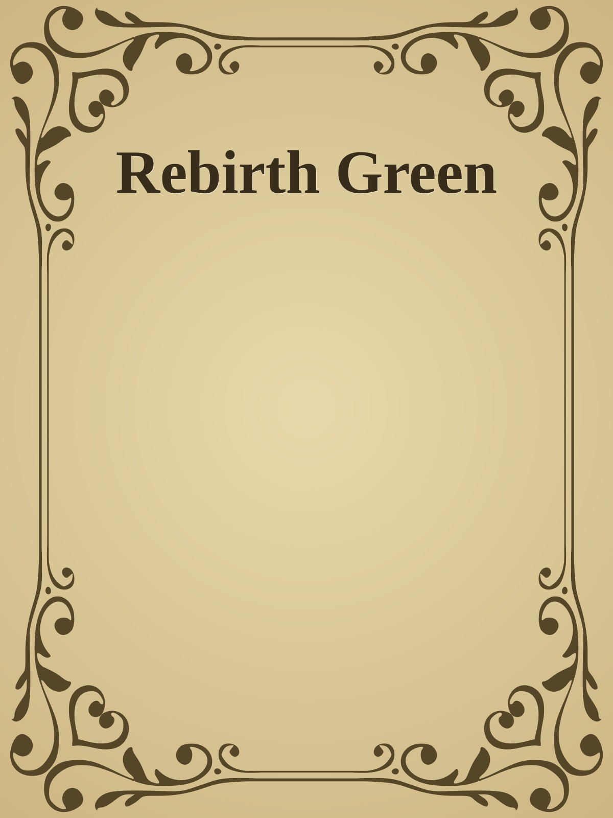 Rebirth Green ebook cover