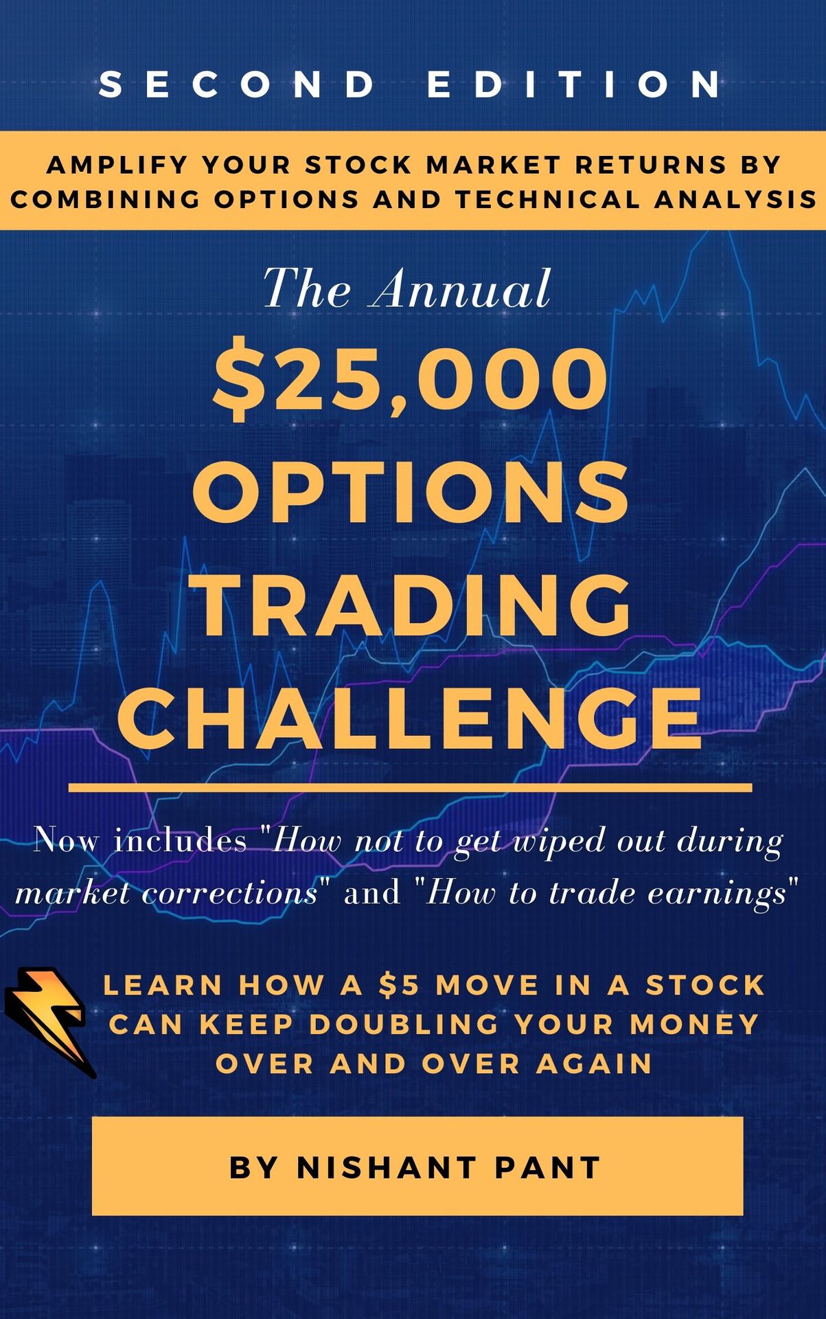 $25K Options Trading Challenge (Second Edition): Amplify your Stock Market returns by combining Options and Technical Analysis ebook cover