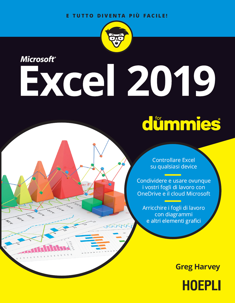 Excel 2019 for dummies ebook cover