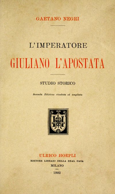 L'Imperatore Giuliano l'Apostata ebook cover