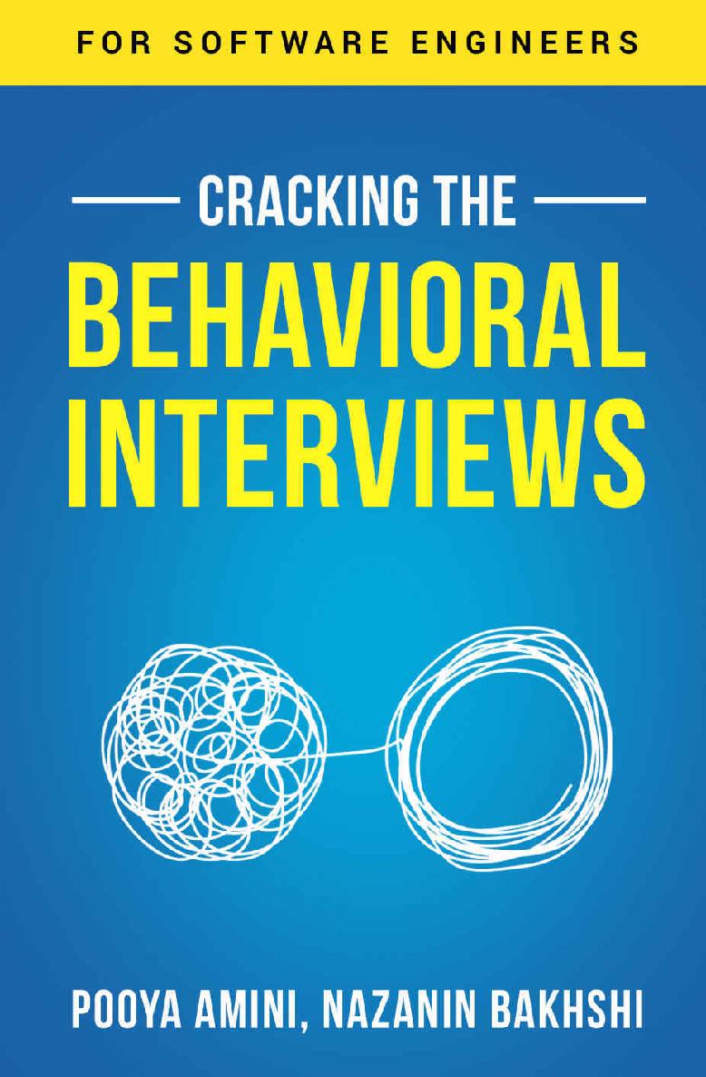 Cracking the Behavioral Interviews: for Software Engineers ebook cover