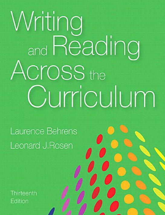 Writing and Reading Across the Curriculum ebook cover
