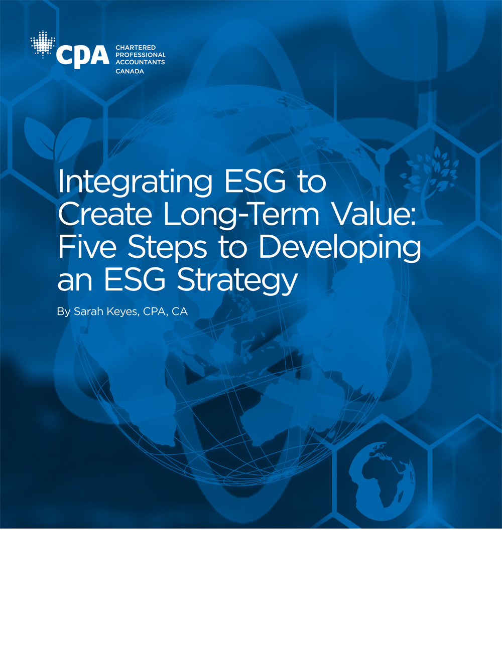 Integrating ESG to Create Long-term Value: Five Steps to Developing an ESG Strategy ebook cover
