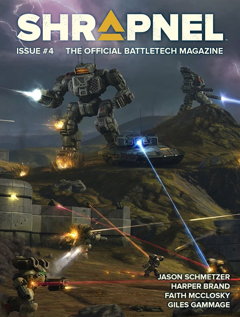Shrapnel #4: The Official BattleTech Magazine ebook cover