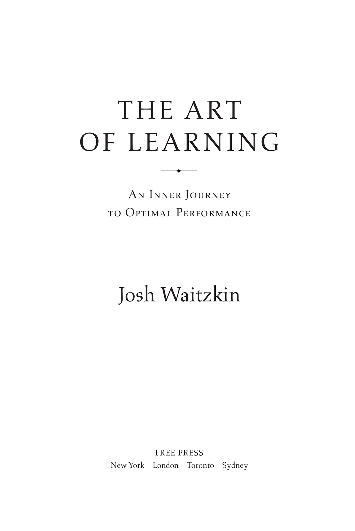 The Art of Learning ebook cover
