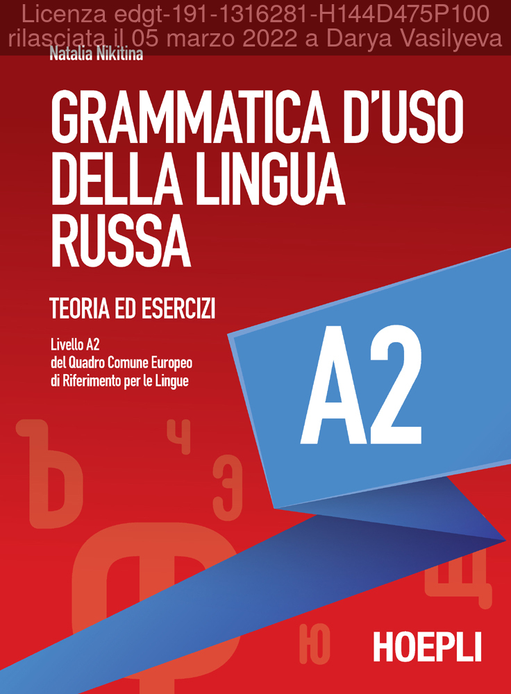 Grammatica d&acirc;&euro;&trade;uso della lingua russa ebook cover