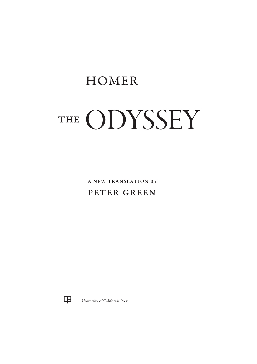 The Odyssey ebook cover