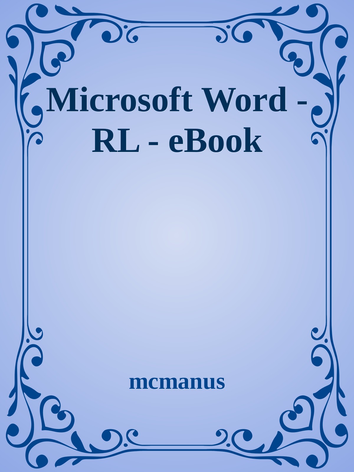 Microsoft Word - RL - eBook ebook cover