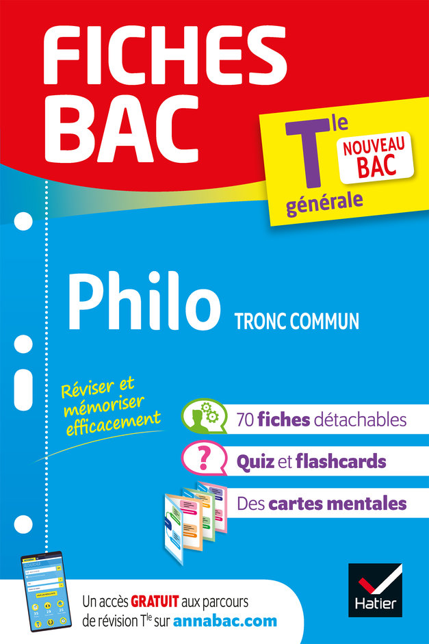 Fiches bac Philosophie Tle tronc commun  ebook cover