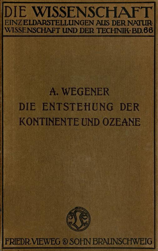 Die Entstehung der Kontinente und Ozeane ebook cover
