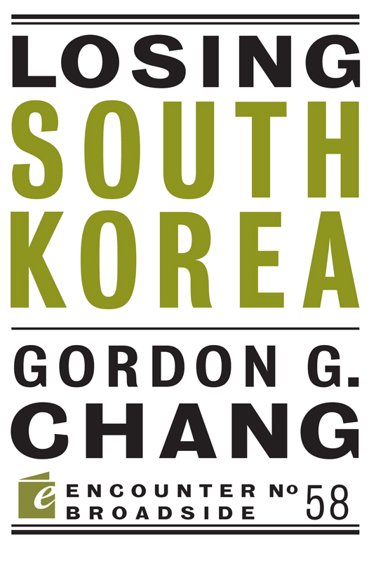 Losing South Korea ebook cover