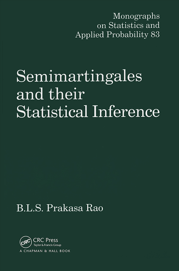 Semimartingales and Their Statistical Inference ebook cover