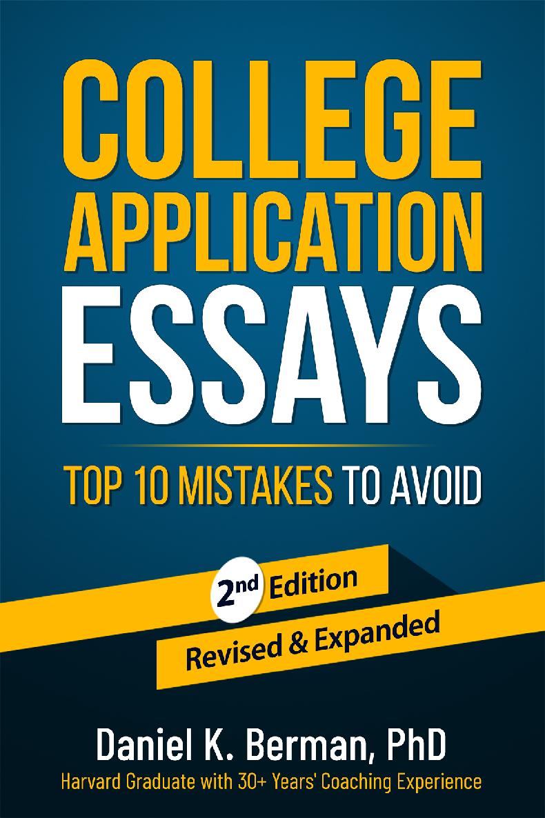 College Application Essays - Top 10 Mistakes to Avoid ebook cover
