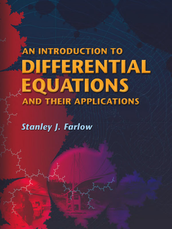Introduction to Differential Equations and Their Applications ebook cover