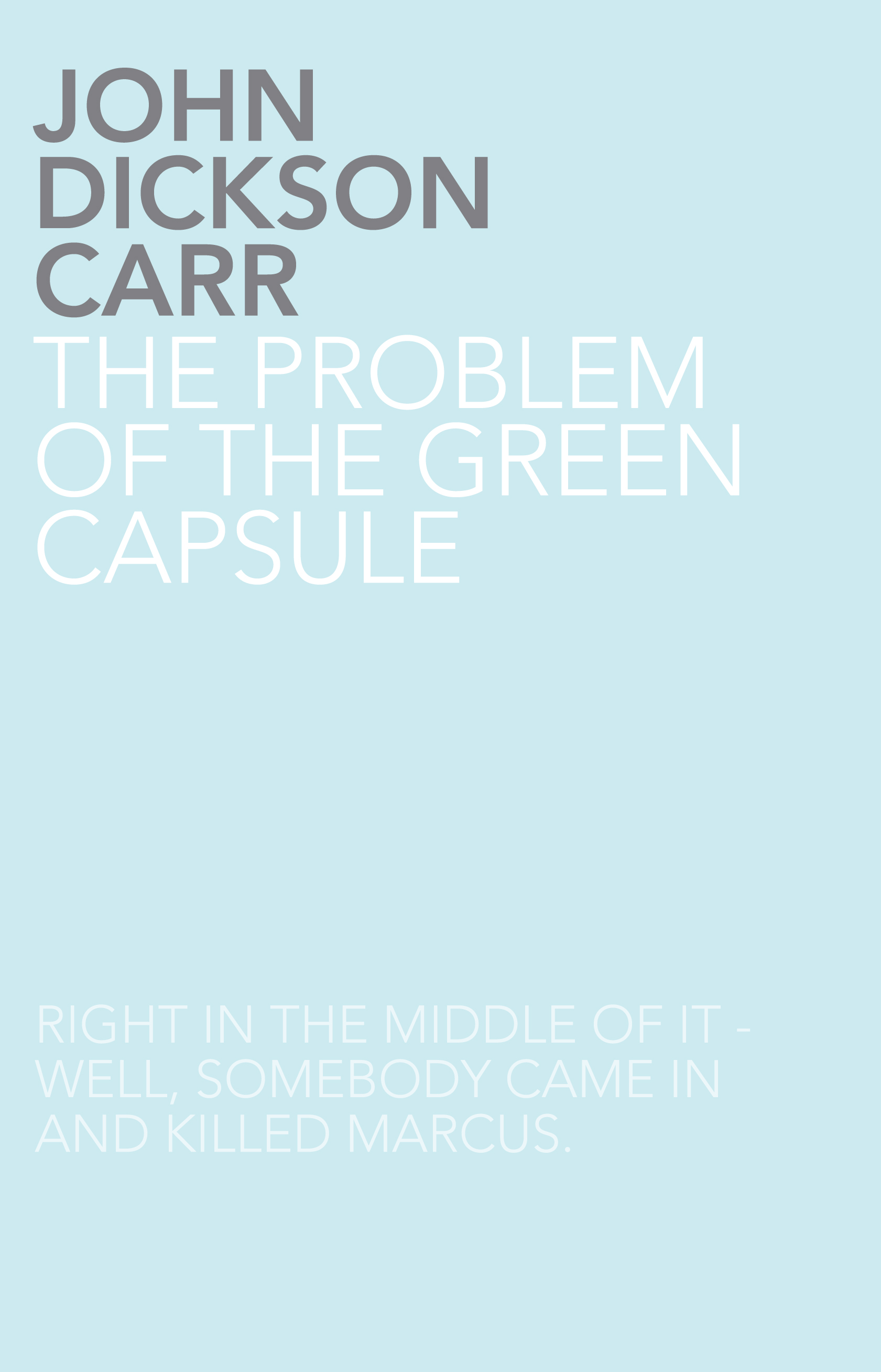 The Problem of the Green Capsule ebook cover