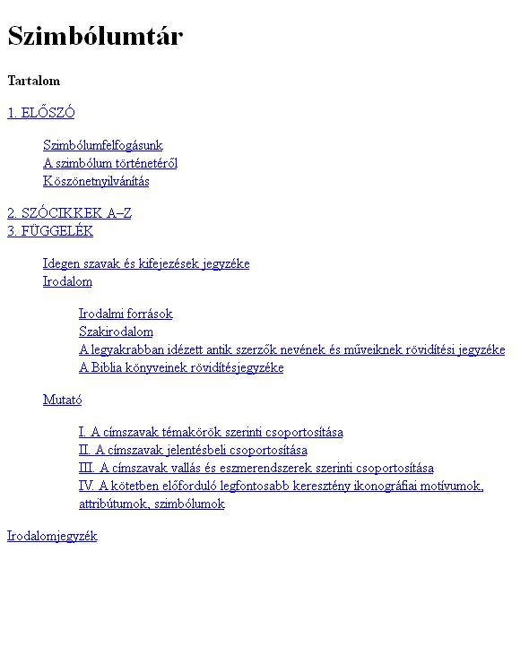 Szimb&Atilde;&sup3;lumt&Atilde;&iexcl;r ebook cover