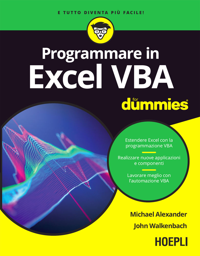 Programmare in Excel VBA For Dummies ebook cover