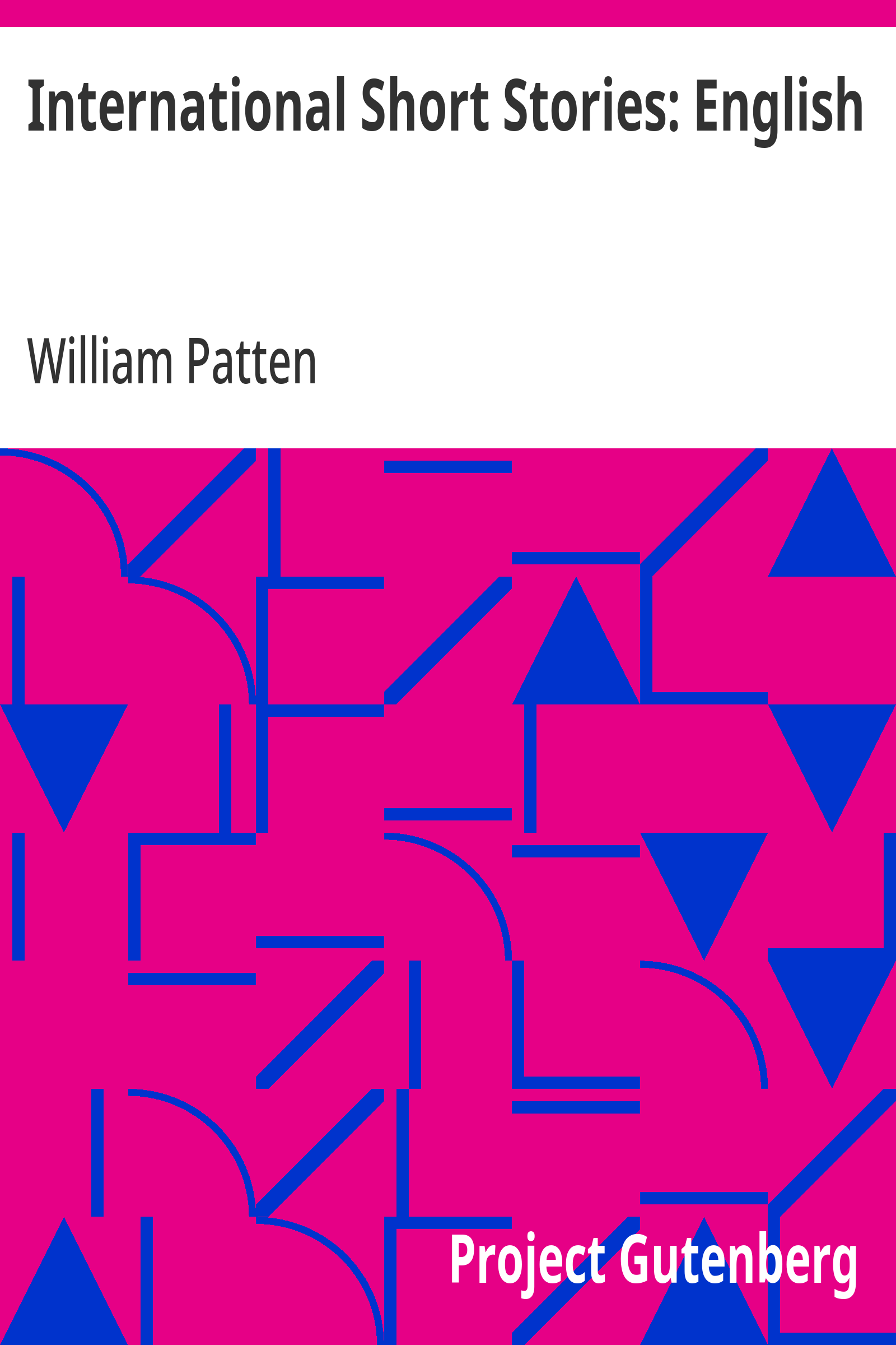 International Short Stories: English ebook cover