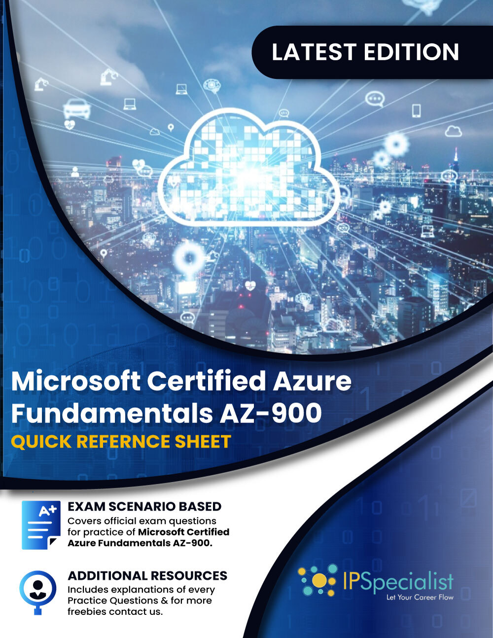 Microsoft Certified Azure Fundamentals AZ-900: Quick Reference Sheet ebook cover