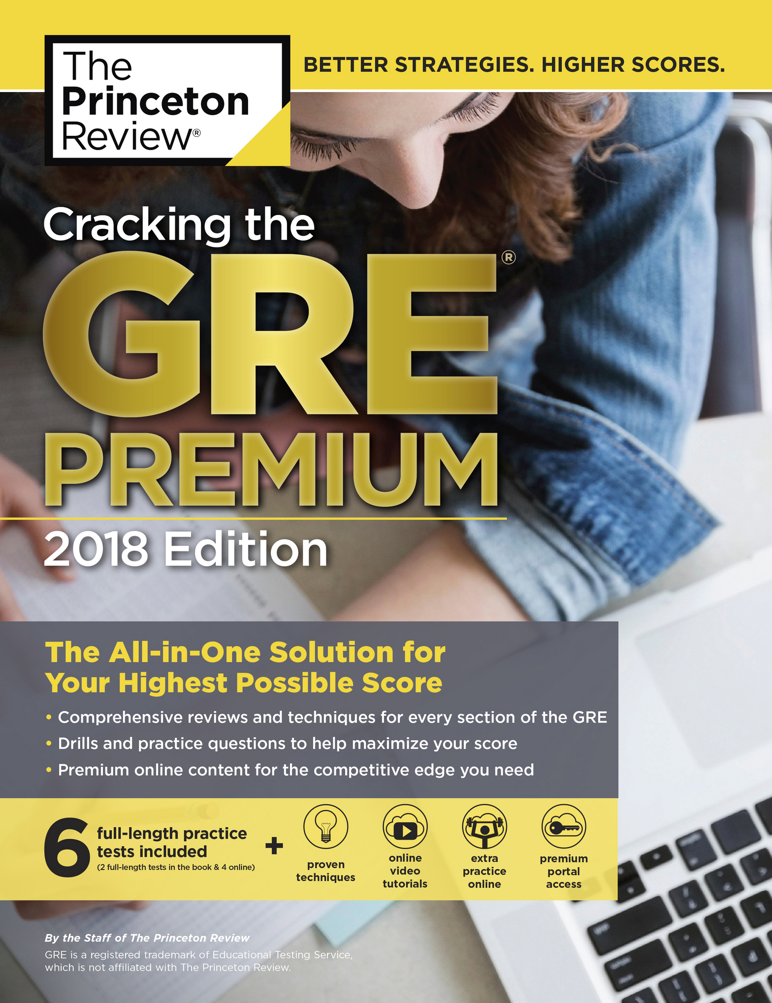 Cracking the GRE Premium Edition with 6 Practice Tests, 2018 ebook cover