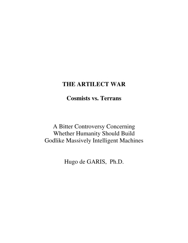 artilectwar- Hugo de Garis ebook cover