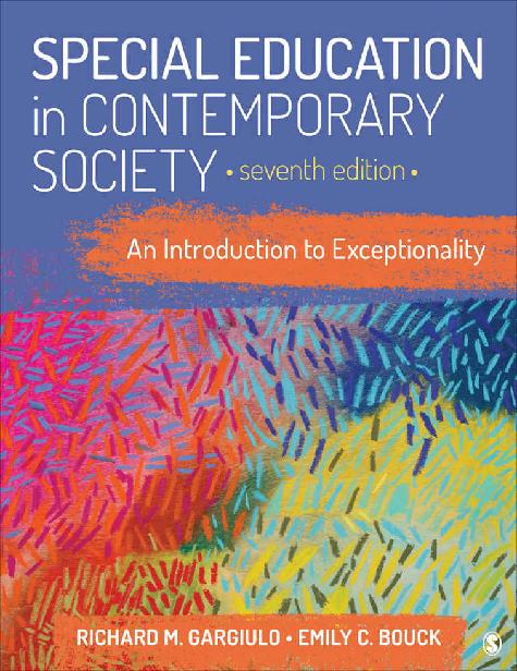 Special Education in Contemporary Society ebook cover