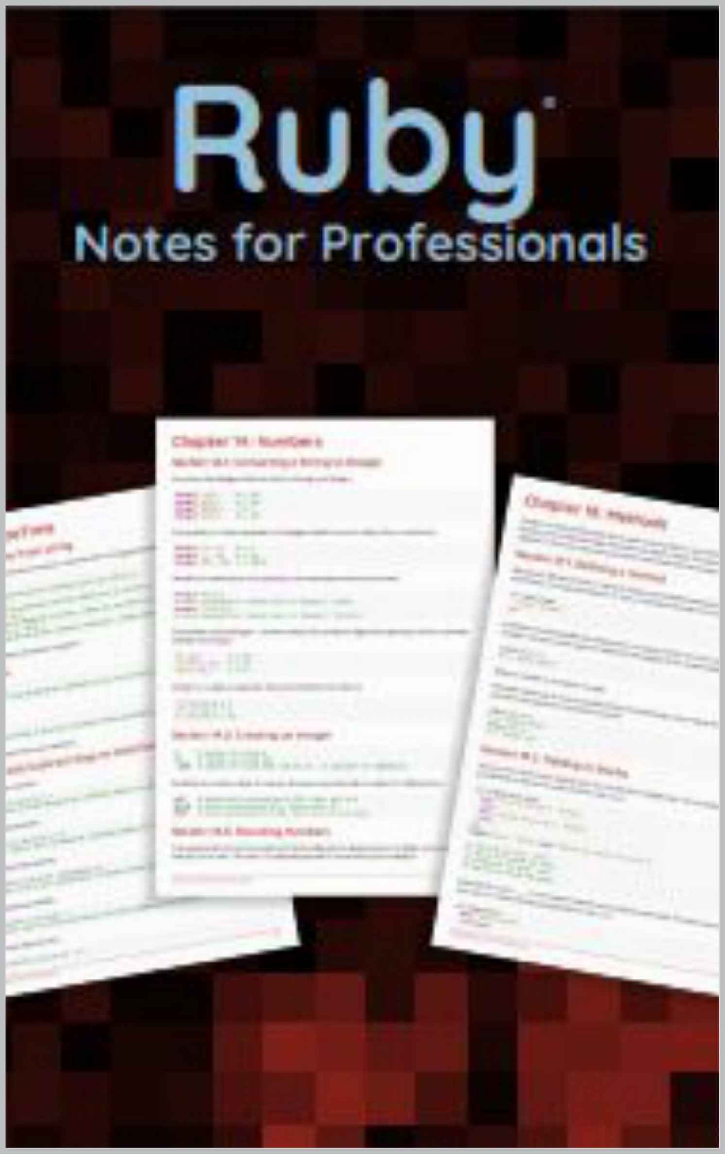 Ruby Notes for Professionals: Ruby Programmation step by step ebook cover
