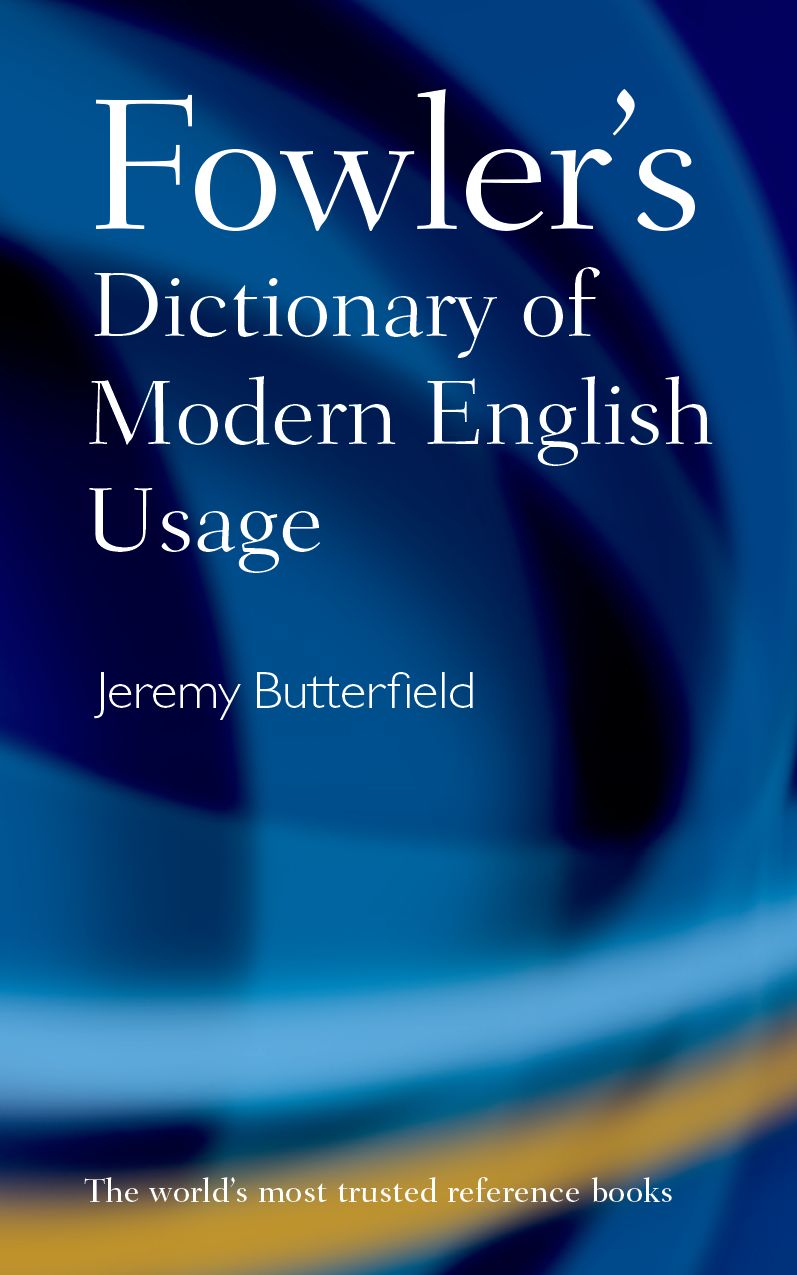 Fowler's Dictionary of Modern English Usage ebook cover