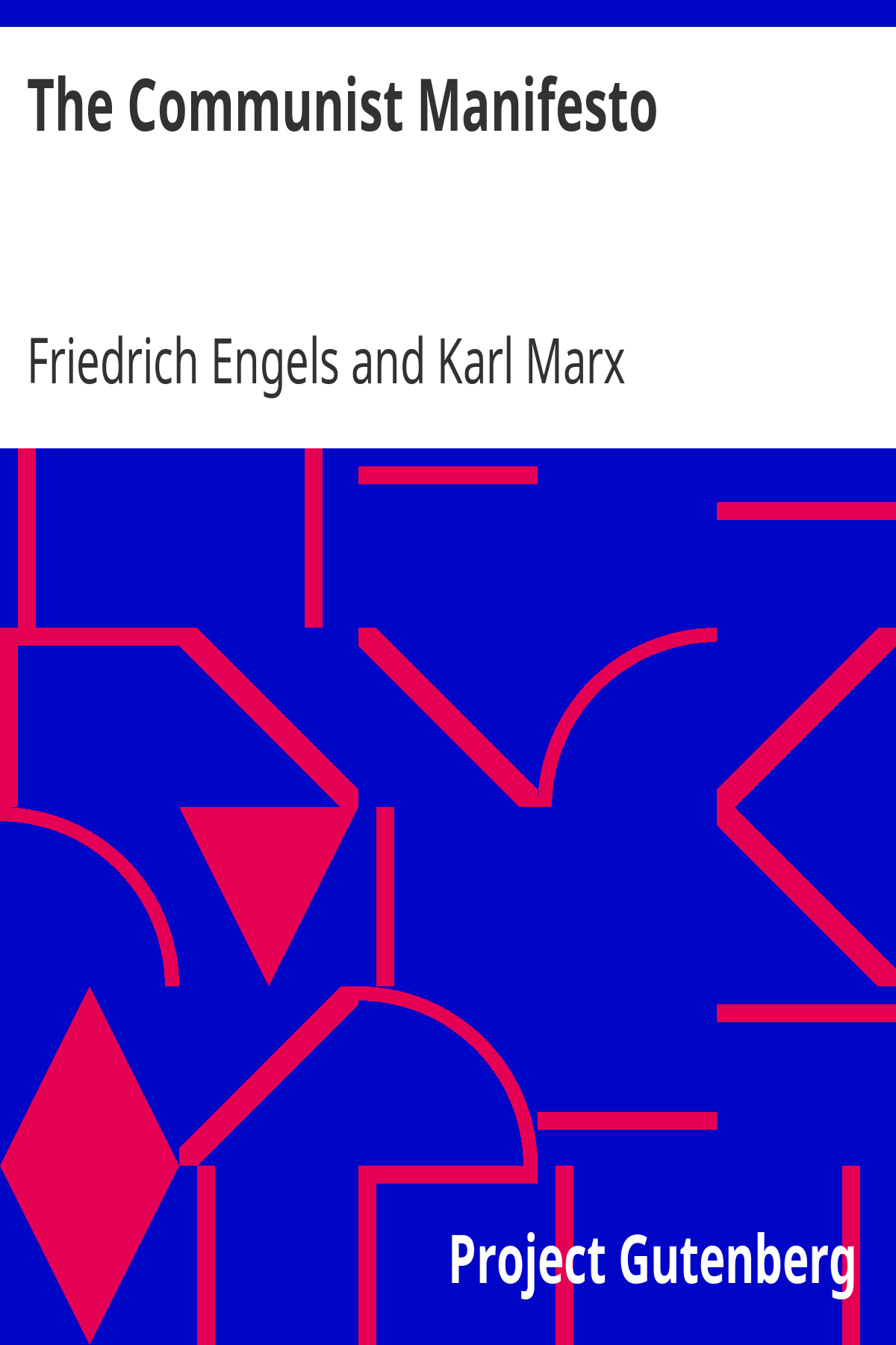 The Communist Manifesto ebook cover