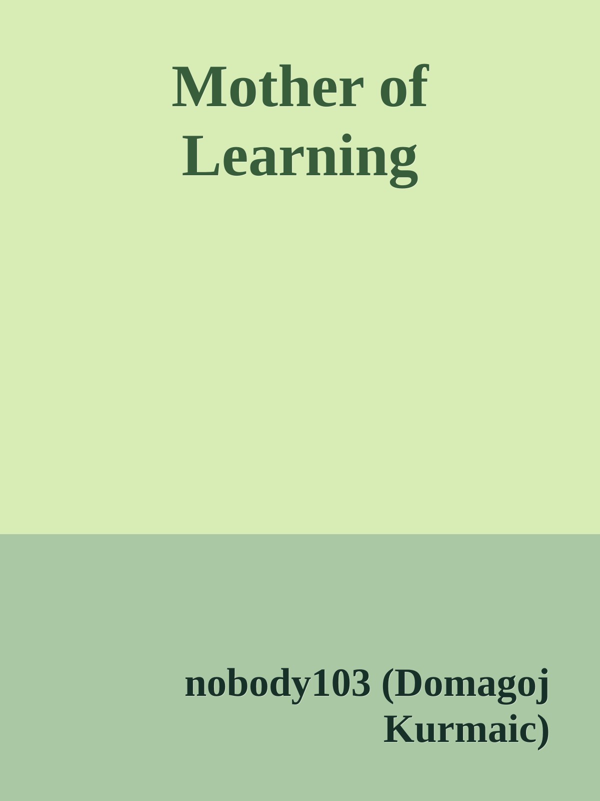Mother of Learning ebook cover