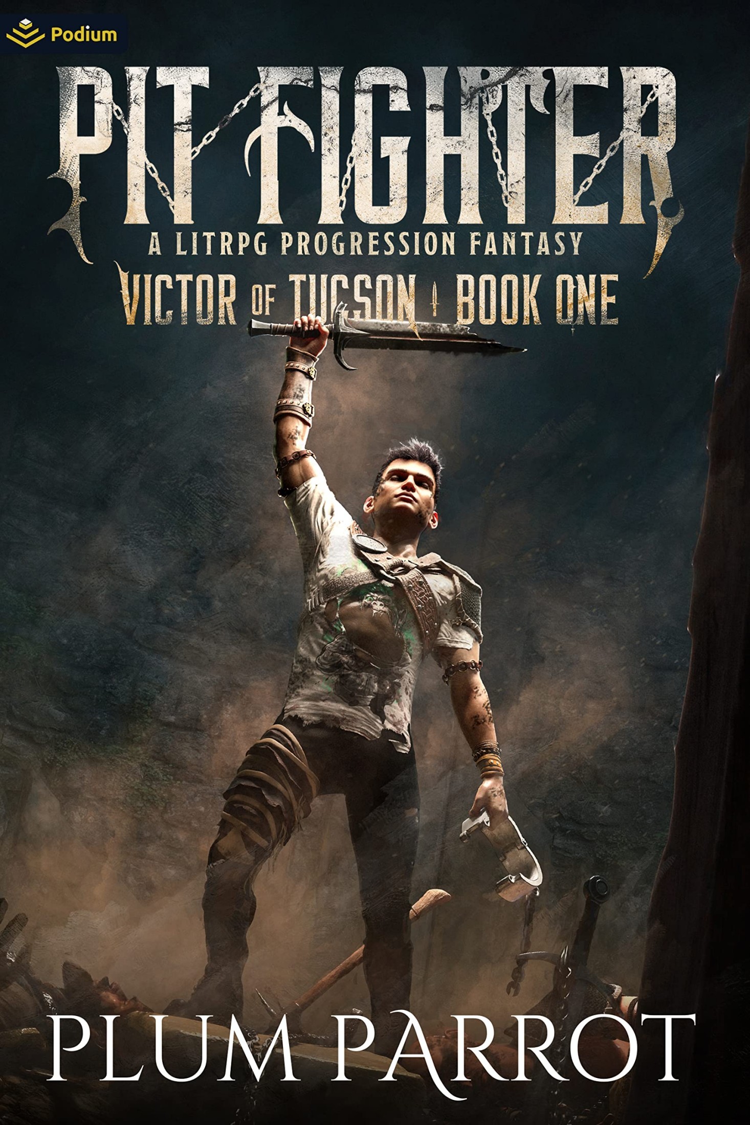Pit Fighter: A LitRPG Progression Fantasy (Victor of Tucson Book 1) ebook cover